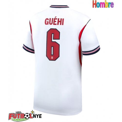 Camiseta Inglaterra Marc Guehi #6 Primera Equipación Mundial 2026 manga corta